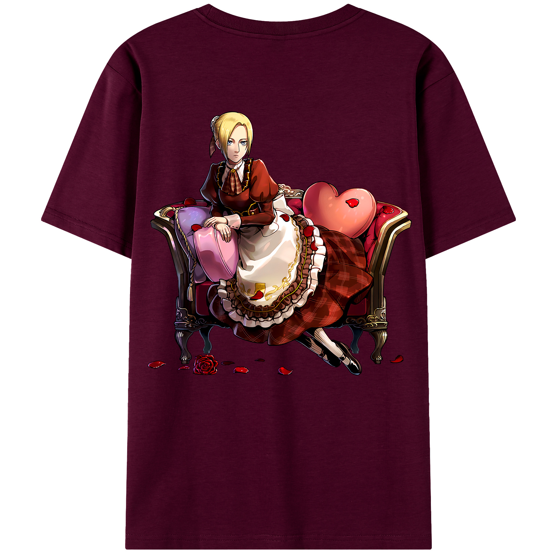 （画像用） 進撃の巨人 アニ・レオンハート Attack on Titan Annie Leonhart レディース半袖Tシャツ(バックプリント)